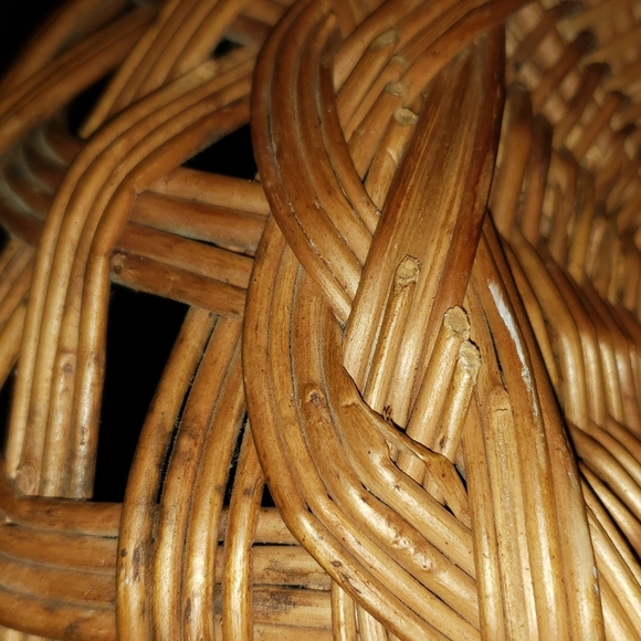 Vintage Woven Wicker Basket Key Catch Tray Bowl - Picture 6 of 6